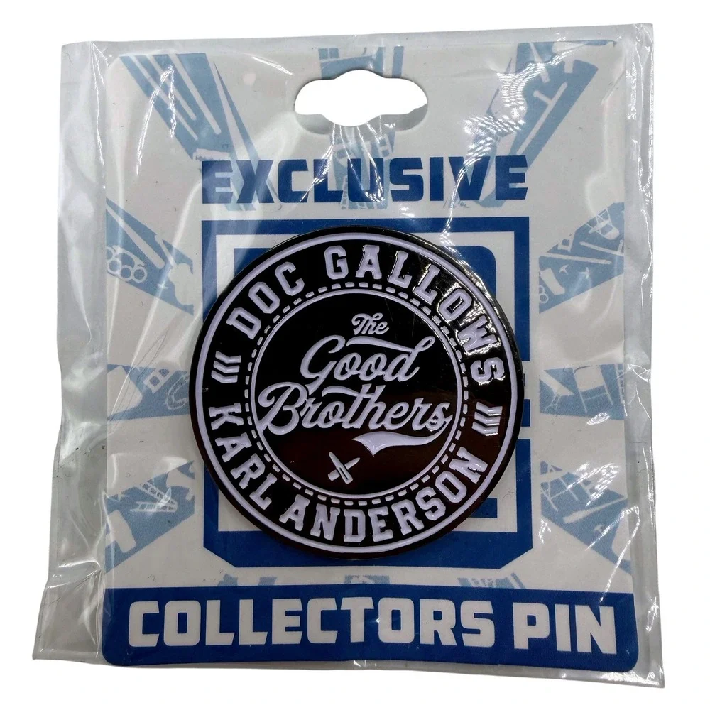 WWE The Good Brothers Doc Gallows Karl Anderson Exclusive Collectors Pin Black